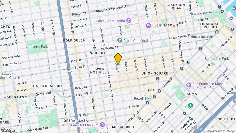 780-798 Sutter St Map and Location Details