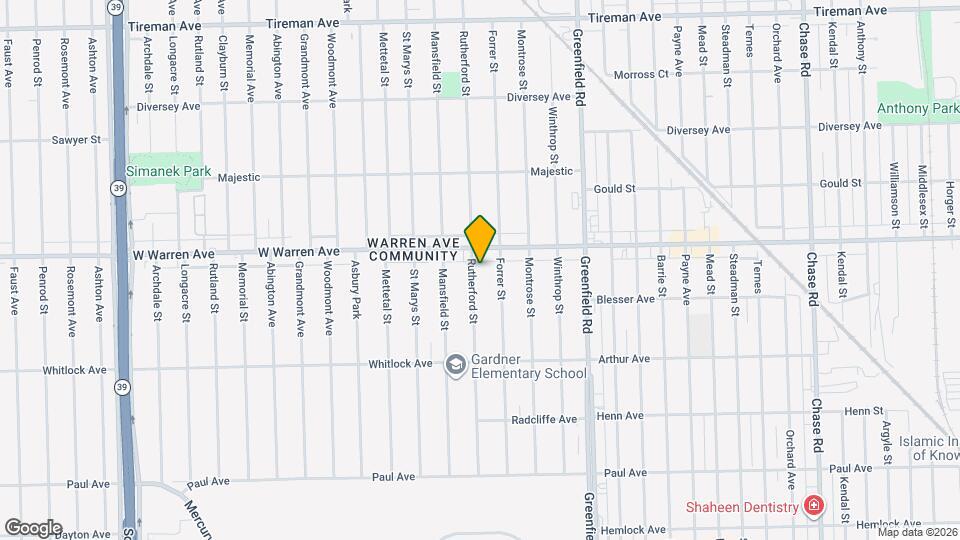 6906 Rutherford St Map and Location Details