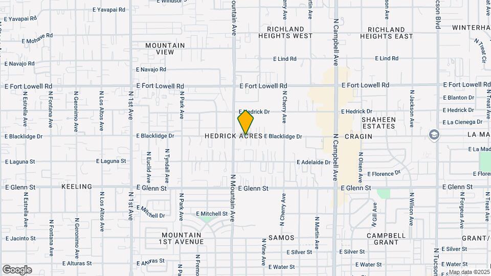 1326-1346 E Blacklidge Dr Map and Location Details