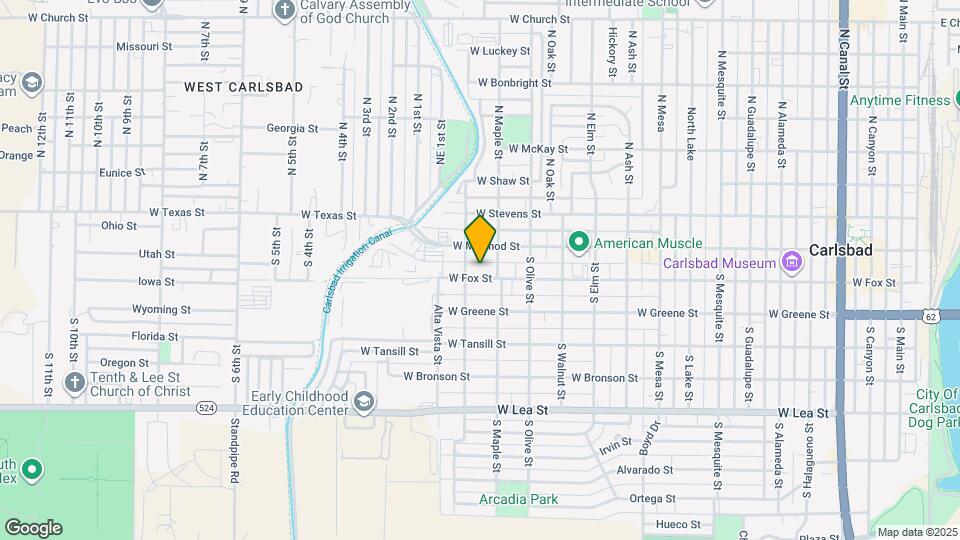 1406 W Fox St Map and Location Details