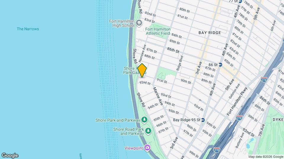 9801 Shore Rd Map and Location Details