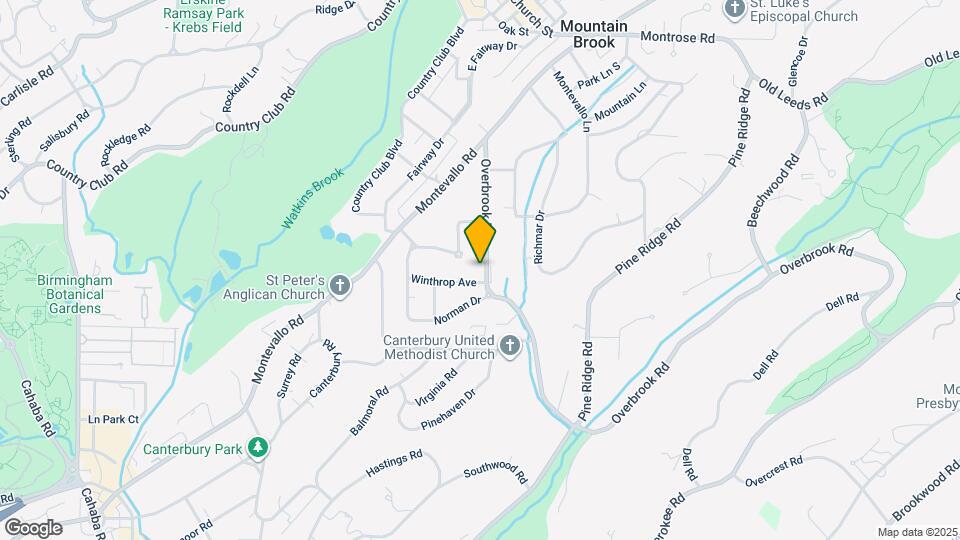 216 Overbrook Rd Map and Location Details