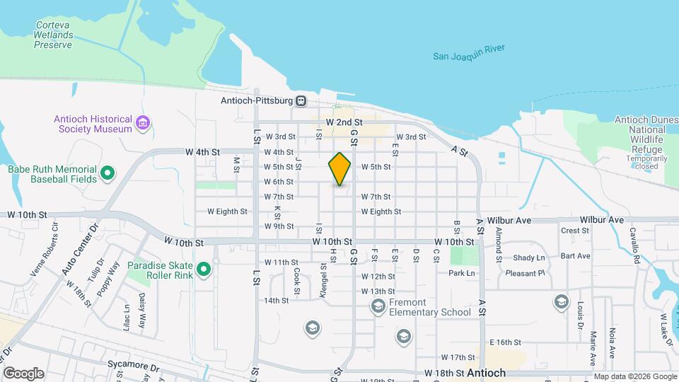 618 W 7th St Map and Location Details