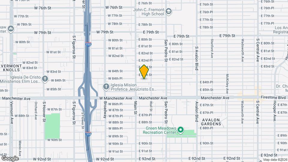 131 E 84th Pl Mapa y Detalles de la Ubicación