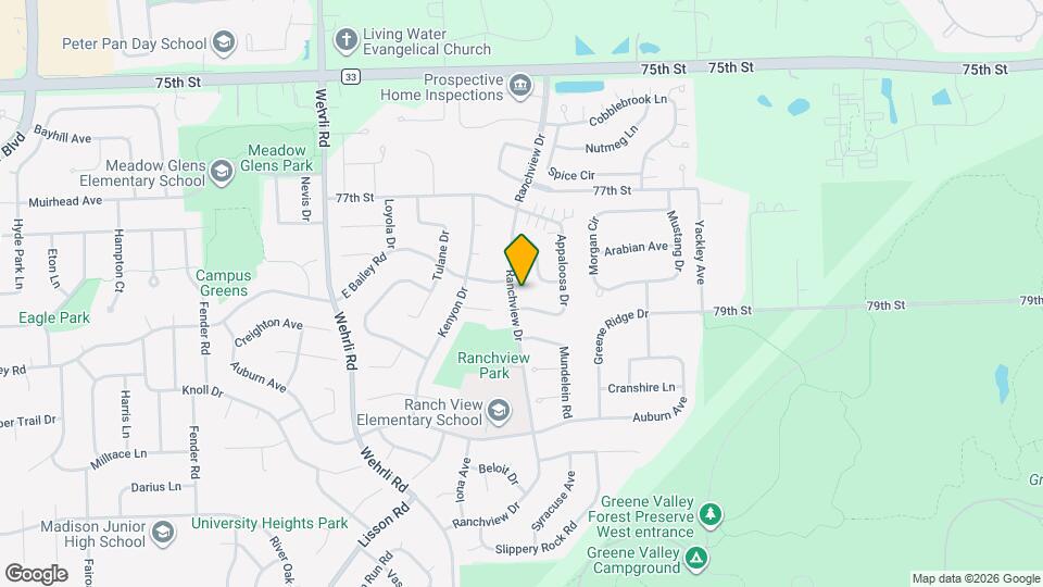1744 Ranchview Dr Map and Location Details