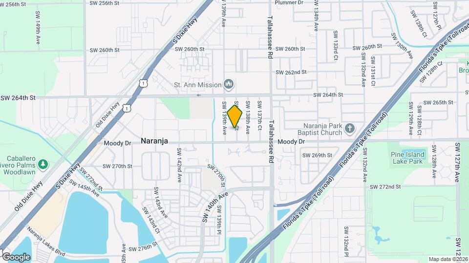 26700 SW 138th Ct Mapa y Detalles de la Ubicación