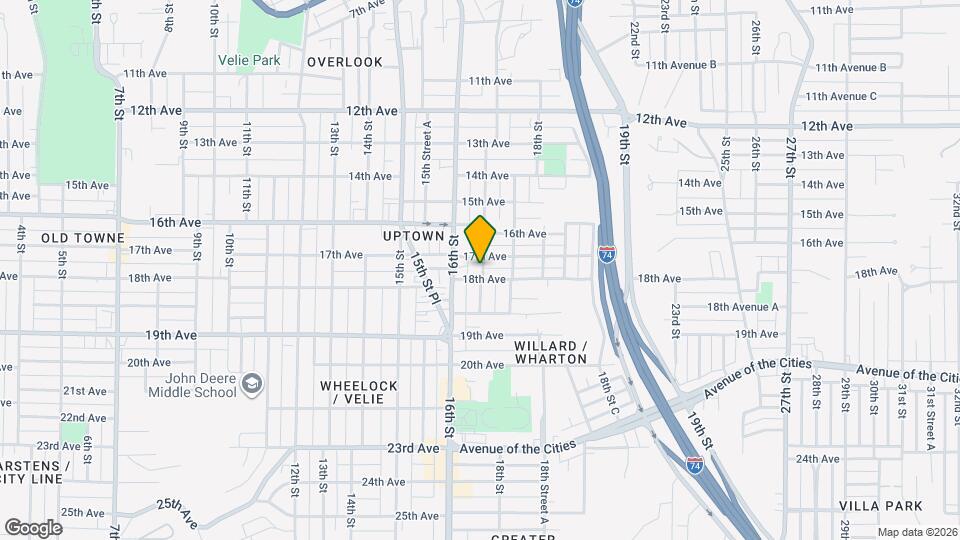 1715 17th St Map and Location Details