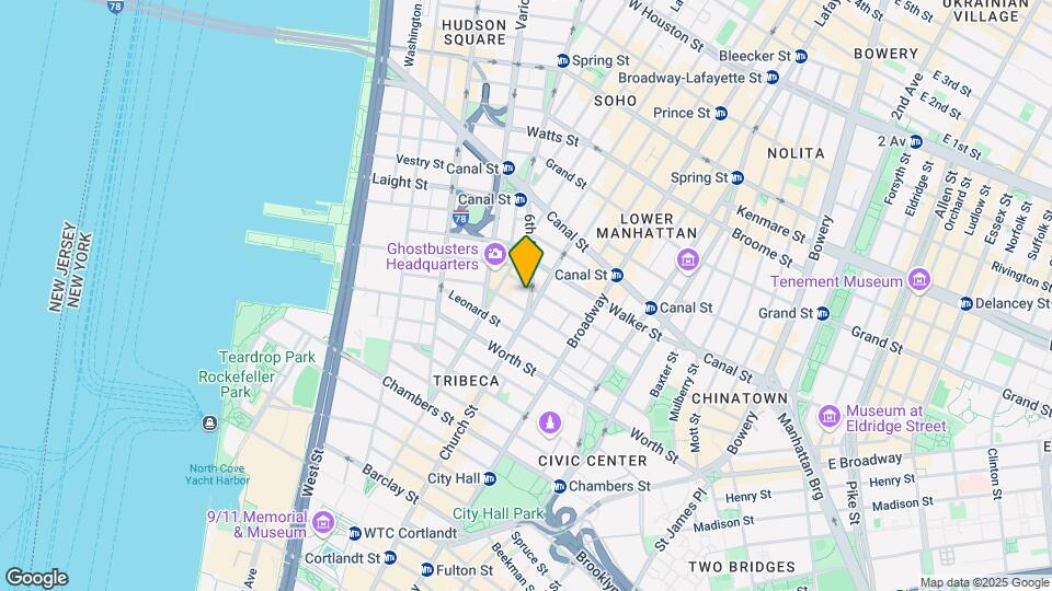 100 Franklin Mapa y Detalles de la Ubicación