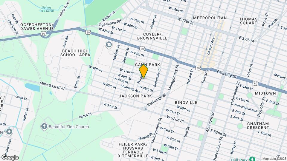 636 W 48th St Map and Location Details