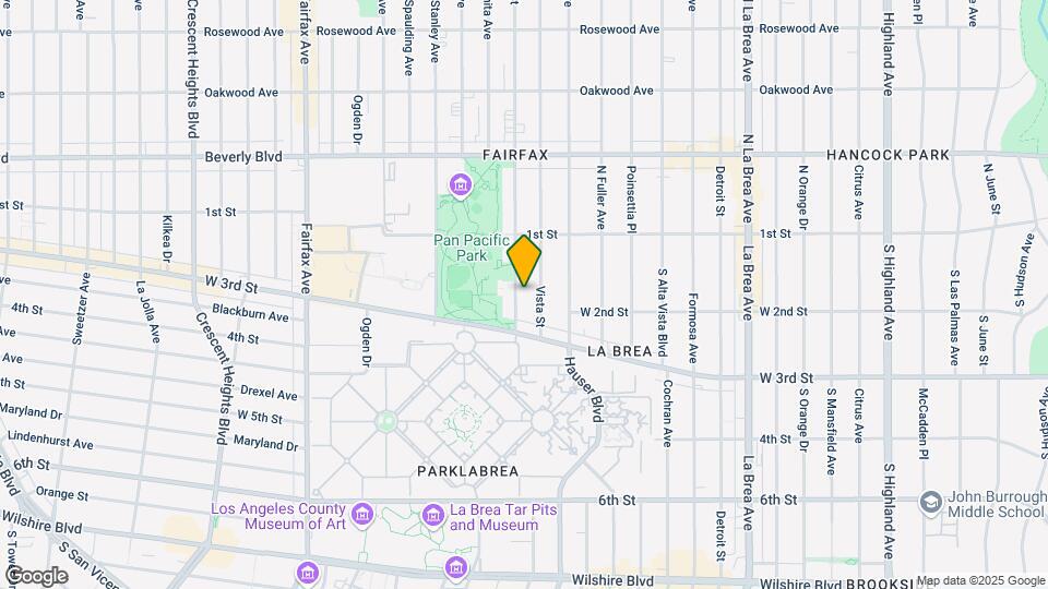 166 S Gardner St Mapa y Detalles de la Ubicación