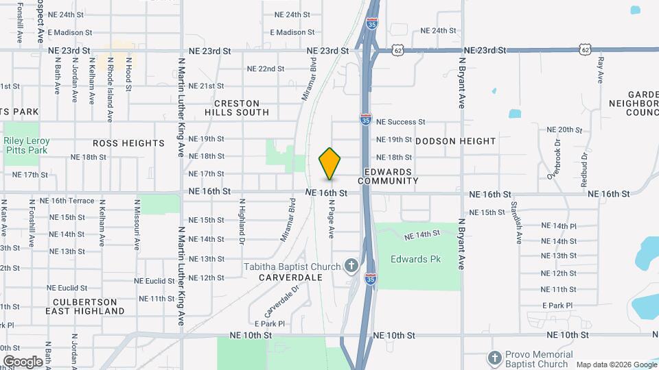 1709 N Page Ave Map and Location Details