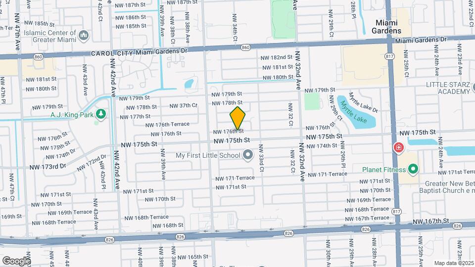 3450 NW 176th St Map and Location Details