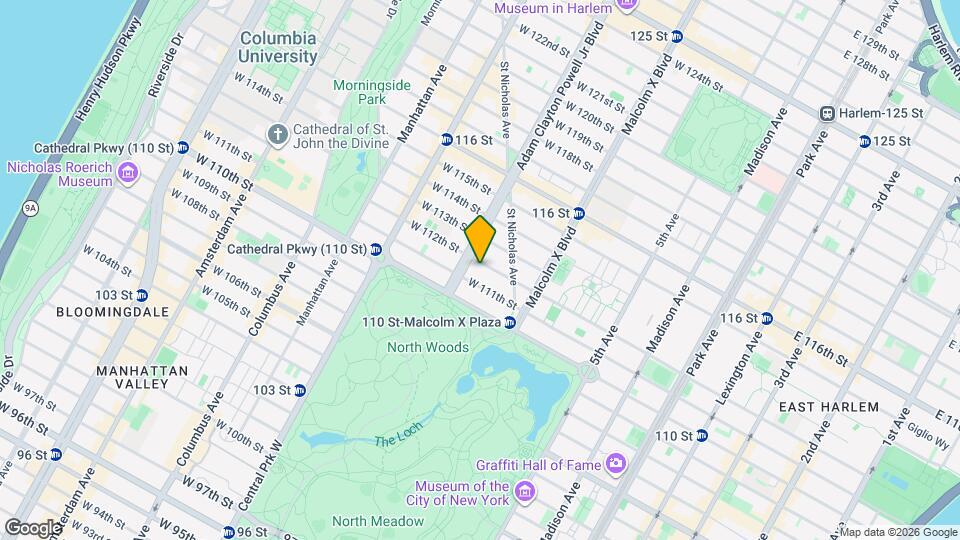 140 W 112th St, Unit 5A Mapa y Detalles de la Ubicación