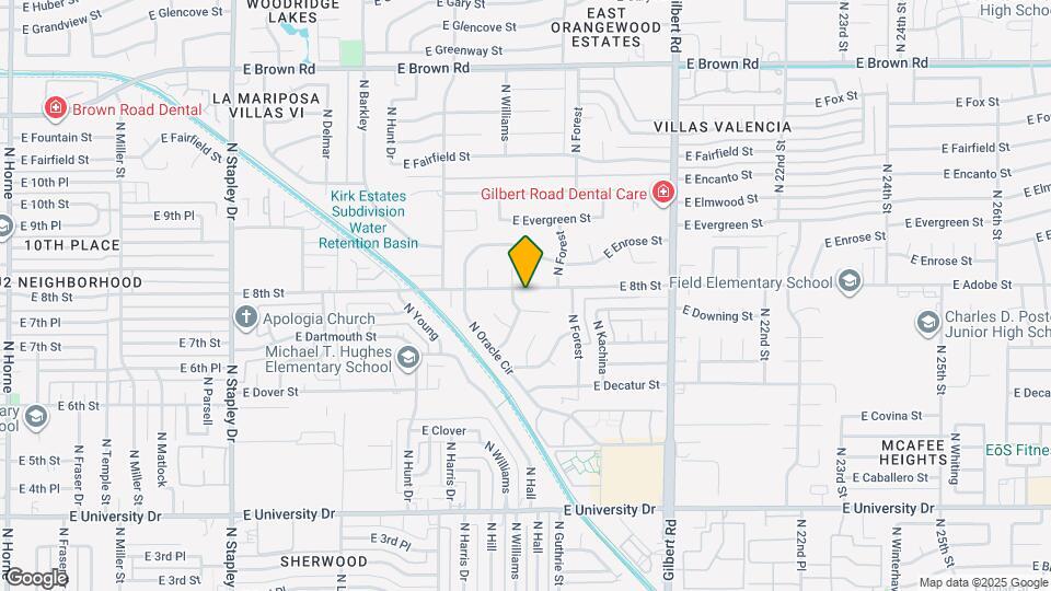 1721 E 8th St Map and Location Details