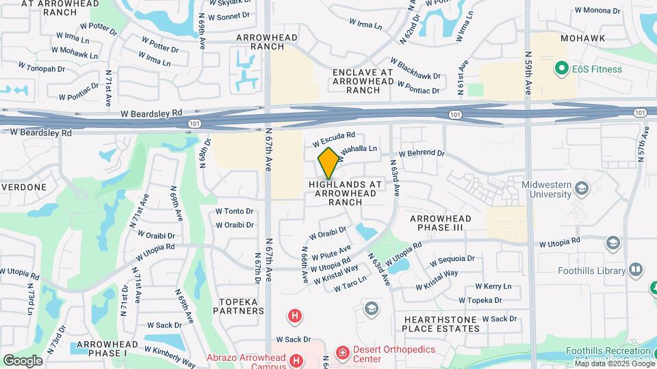 6482 W Matilda Ln Map and Location Details