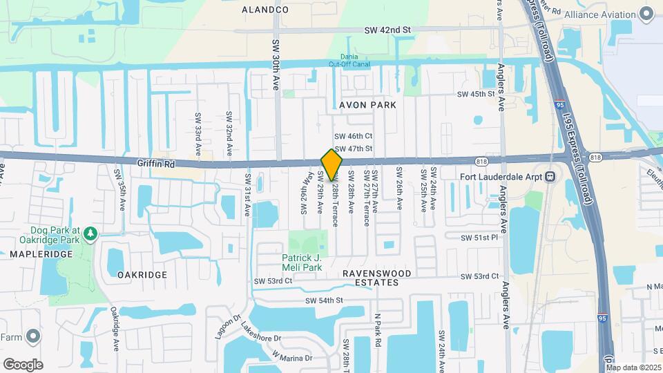 4851 SW 28th Terrace Map and Location Details