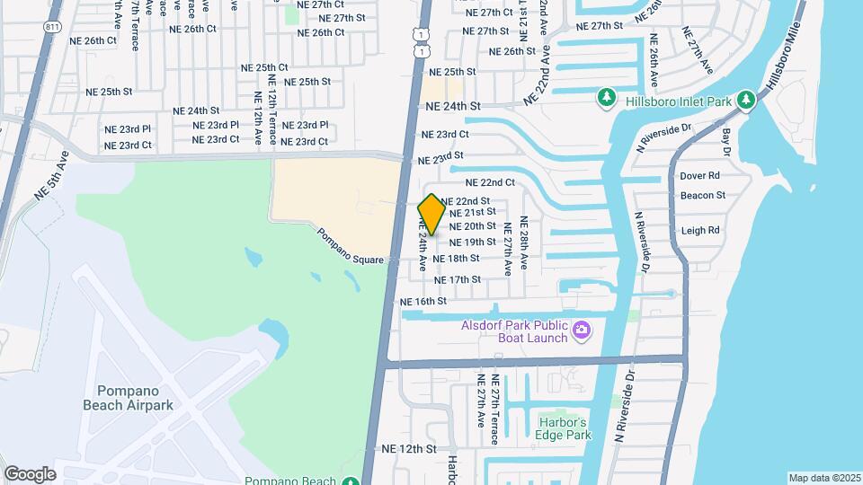 1851 NE 25th Ave Map and Location Details