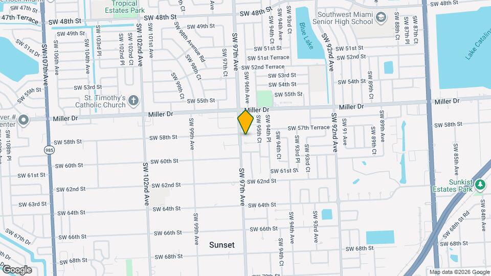 9610 SW 58th St Map and Location Details