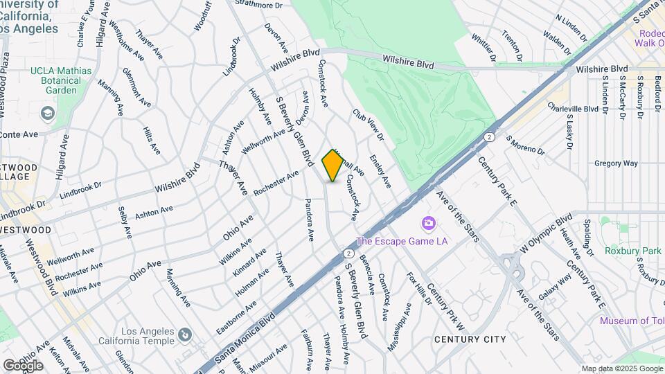 1508 S Beverly Glen Blvd Map and Location Details