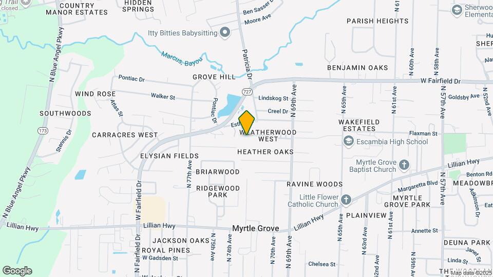 7033 Weatherwood Dr Map and Location Details