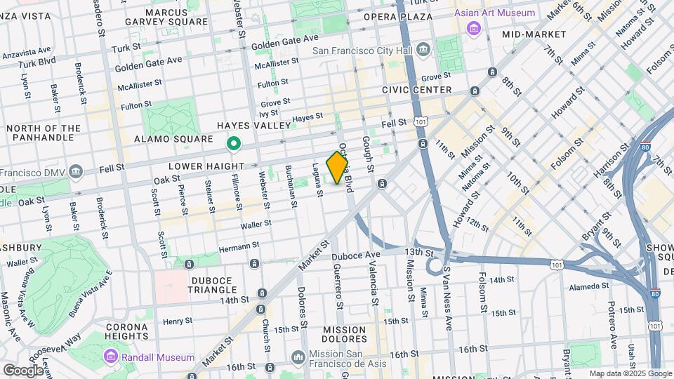 124 Haight St Mapa y Detalles de la Ubicación