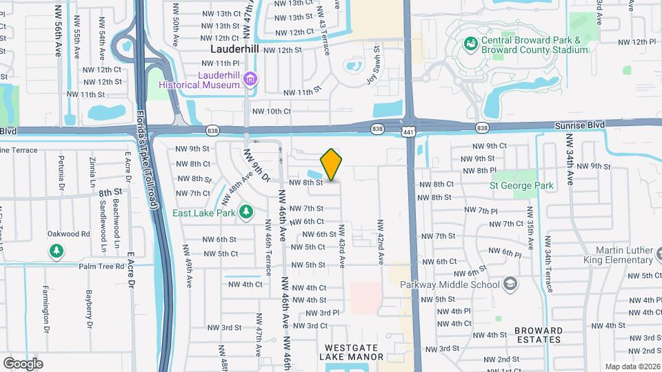 4330 NW 8th St Map and Location Details