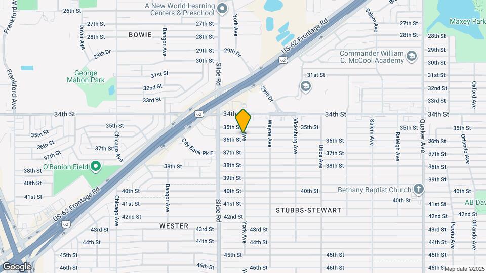 5102 36th St Map and Location Details