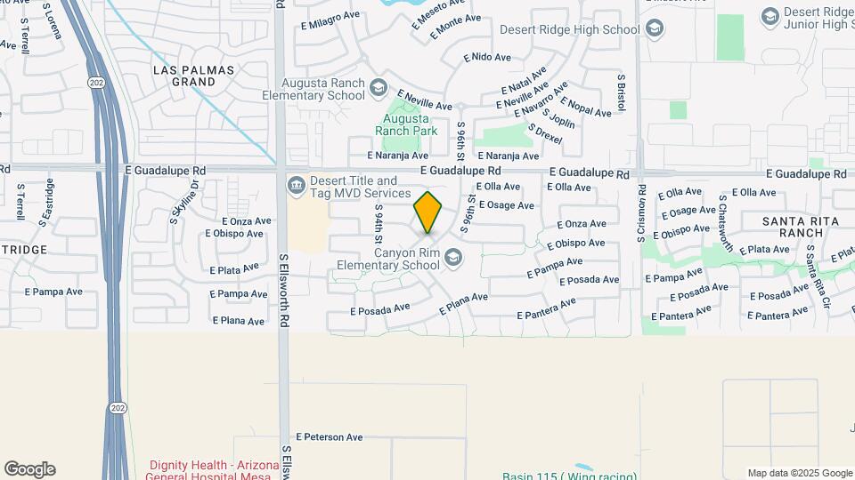 9515 E Plata Ave Map and Location Details