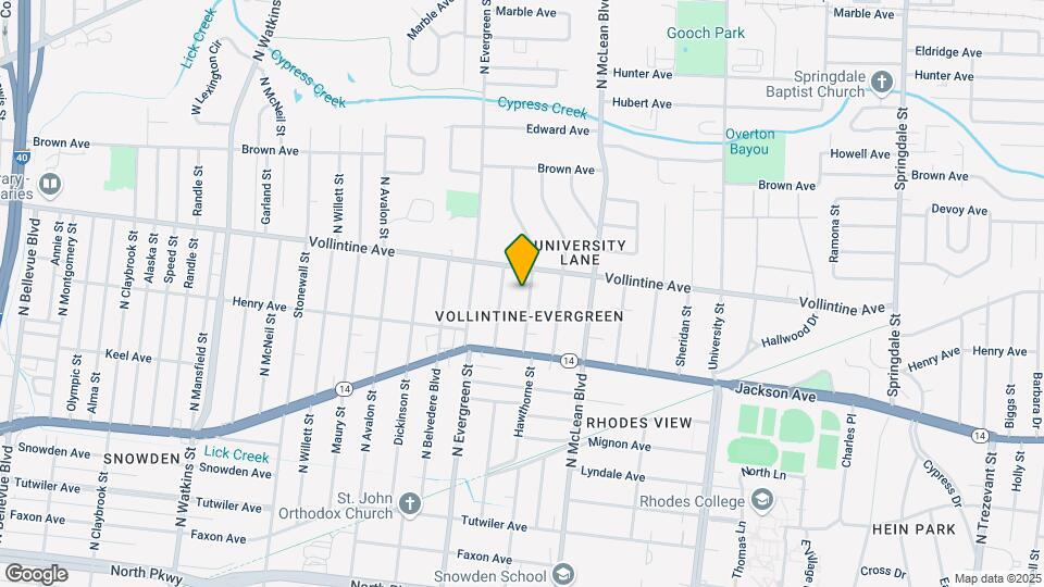 909 Hawthorne St Map and Location Details