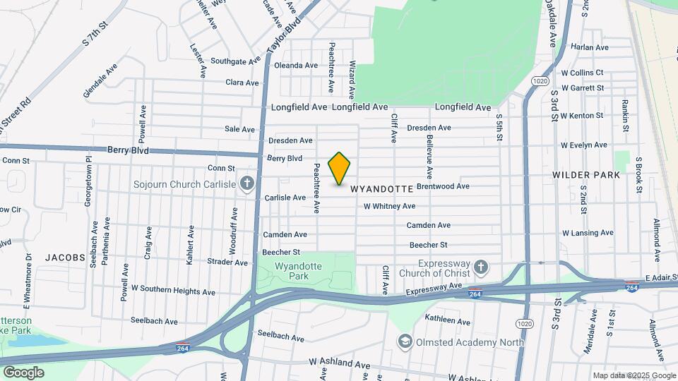 1017 Carlisle Ave Map and Location Details