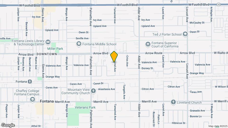 8582 Tamarind Ave Map and Location Details