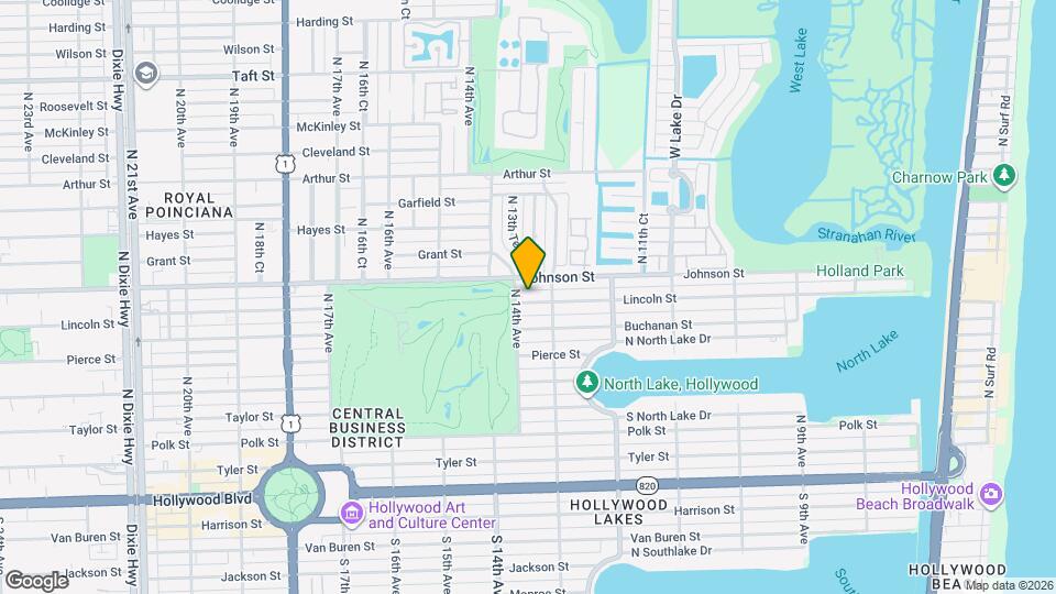 1323 Lincoln St Map and Location Details