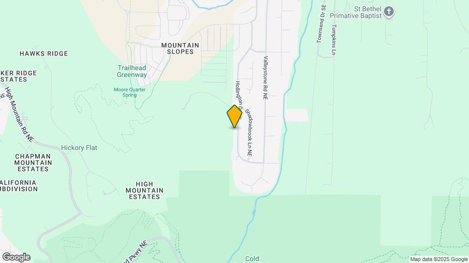 186 Hollington Dr NE Map and Location Details