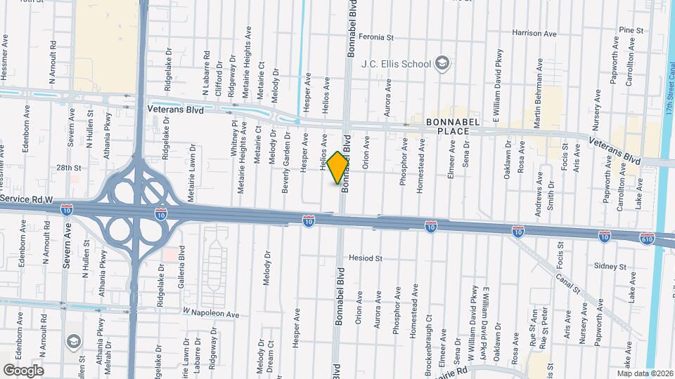 628 Bonnabel Blvd Mapa y Detalles de la Ubicación