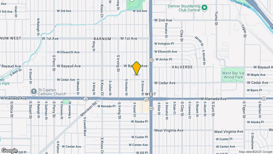 168 S Hazel Ct Map and Location Details