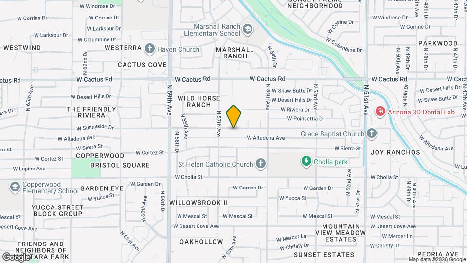 5625 W Sunnyside Dr Map and Location Details