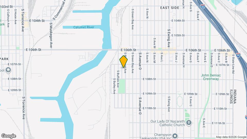 10718 S Mackinaw Ave, Unit Bsmt Map and Location Details