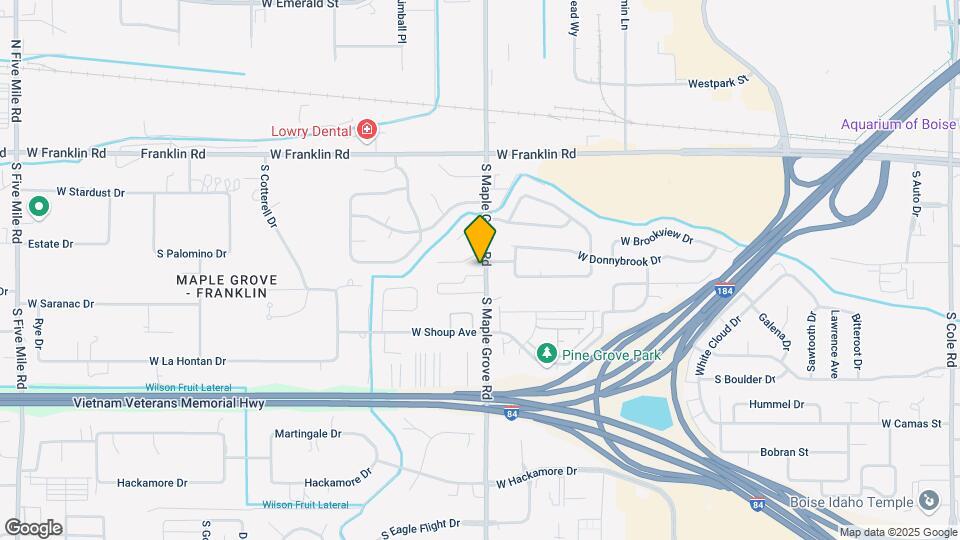 399 S Maple Grove Rd Map and Location Details