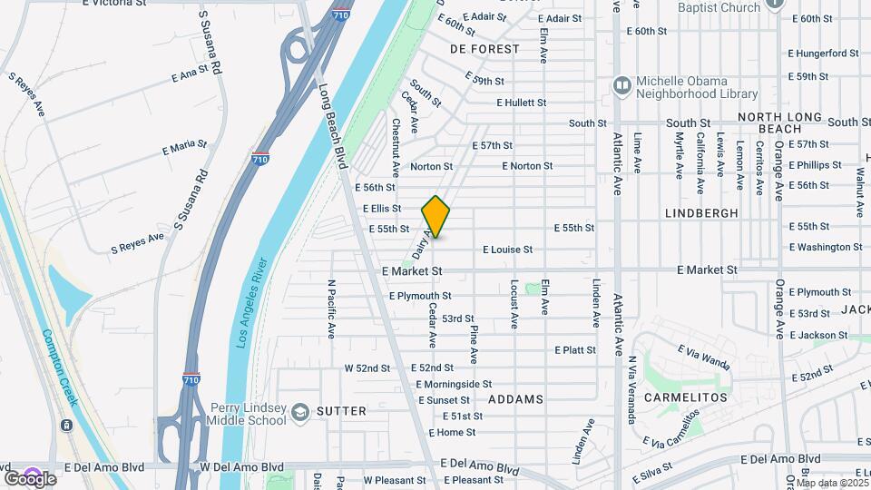 105 E Louise St Map and Location Details