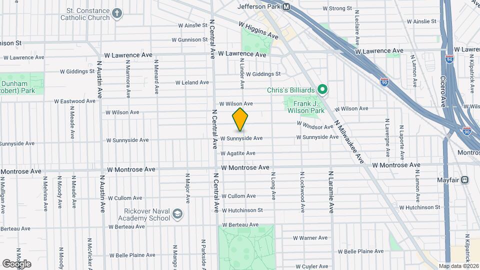 5504 W Sunnyside Ave Map and Location Details