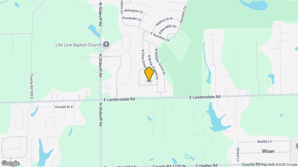 13074 N Etna Green Dr Map and Location Details