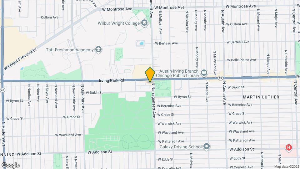 6411 W Irving Park Rd Map and Location Details