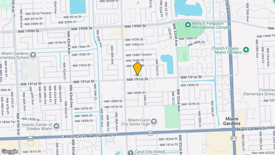 3497 NW 191st St Map and Location Details