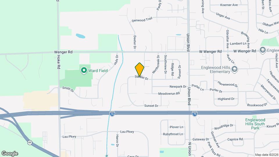 909 Sunset Dr Map and Location Details