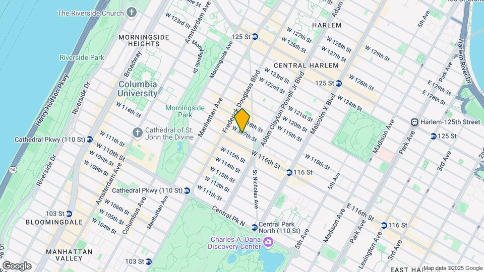 256 W 117th St Map and Location Details