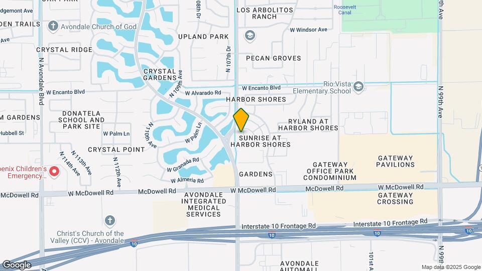 1906 N 106th Ln Map and Location Details