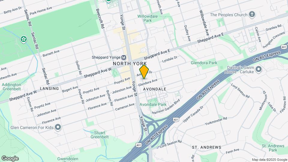 22 Glendora Ave Map and Location Details