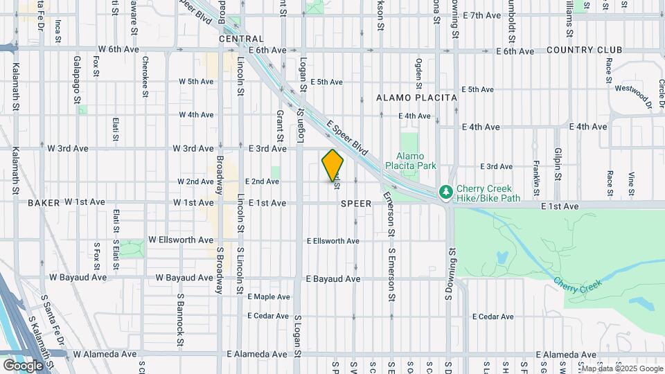 530 E 2nd Ave Map and Location Details