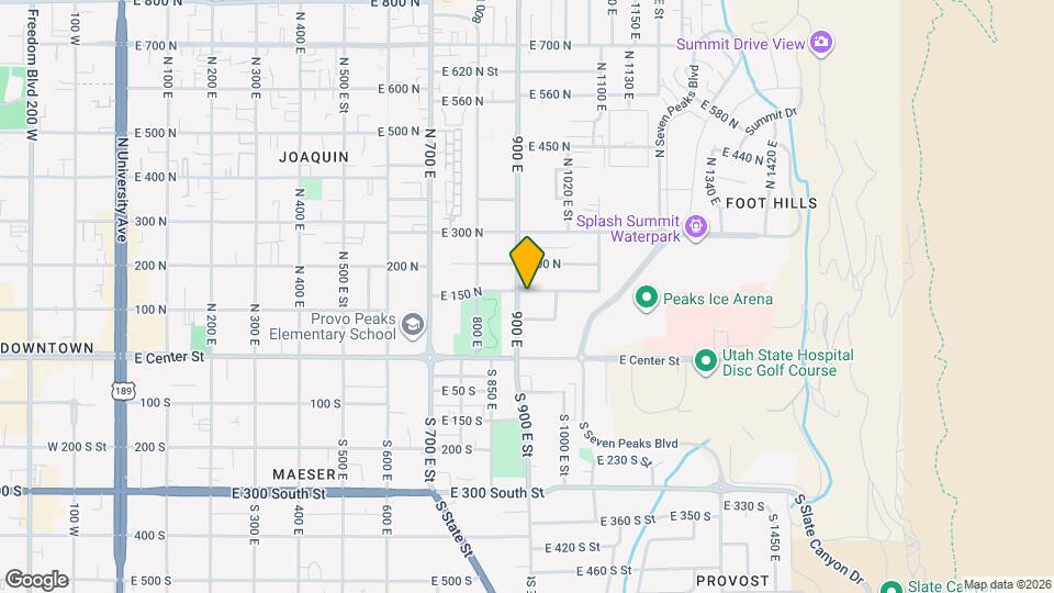 912 E 150 N Map and Location Details