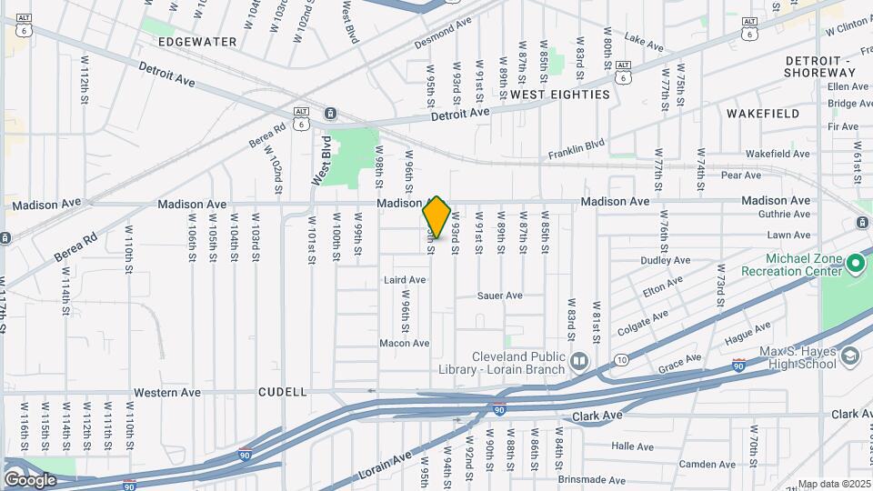 2053 W 95th St Map and Location Details